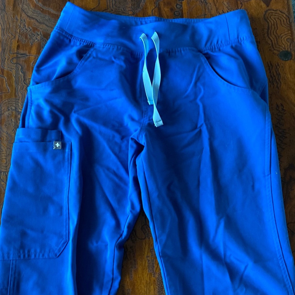 Figs Royal Blue Scrub Bottom XS